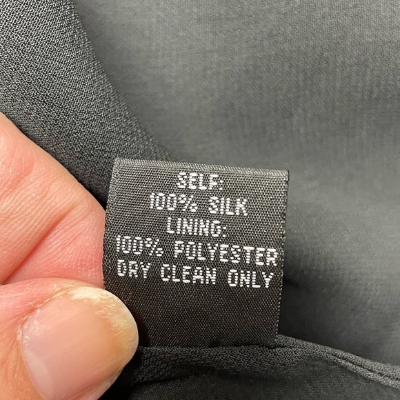 Lapis Silk Floral Faux Wrap Midi Dress Large - Picture 8 of 12